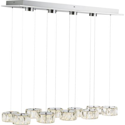 Globo - LED Lühter LED/92W/230V 4000K läikiv kroom/läbipaistev