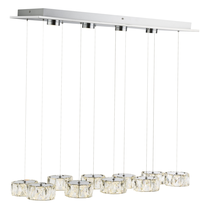 Globo - LED Lühter LED/92W/230V 4000K läikiv kroom/läbipaistev