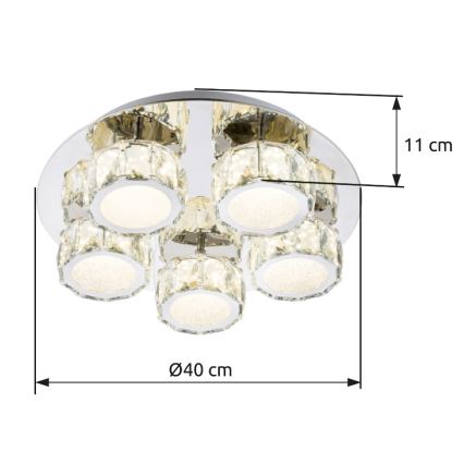 Globo - LED Hämardatav laevalgusti LED/40W/230V 4000K d. 40 cm