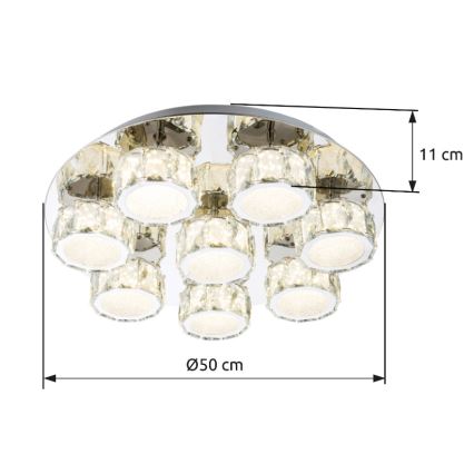 Globo - LED Hämardatav laevalgusti LED/64W/230V 4000K d. 50 cm