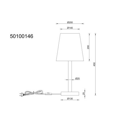 Globo - Laualamp 1xE14/25W/230V