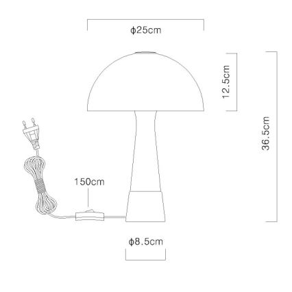 Globo - Laualamp 1xE27ILLU/40W/230V roheline
