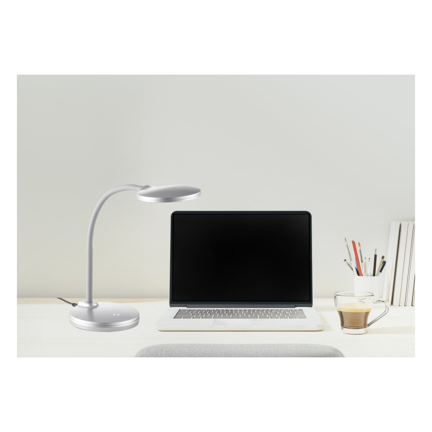 Globo - LED Hämardatav paindlik puutetundlik Laualamp LED/4,6W/230V hõbedane