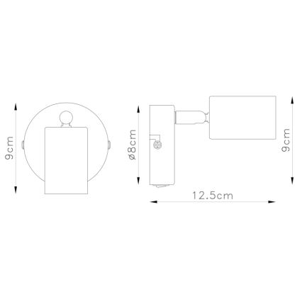 Globo - Kohtvalgusti seinale 1xE27/60W/230V