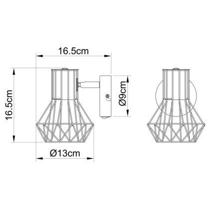 Globo - Kohtvalgusti seinale 1xE27/40W/230V