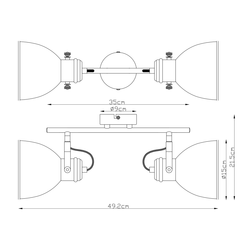 Globo - Kohtvalgusti 2xE27/40W/230V