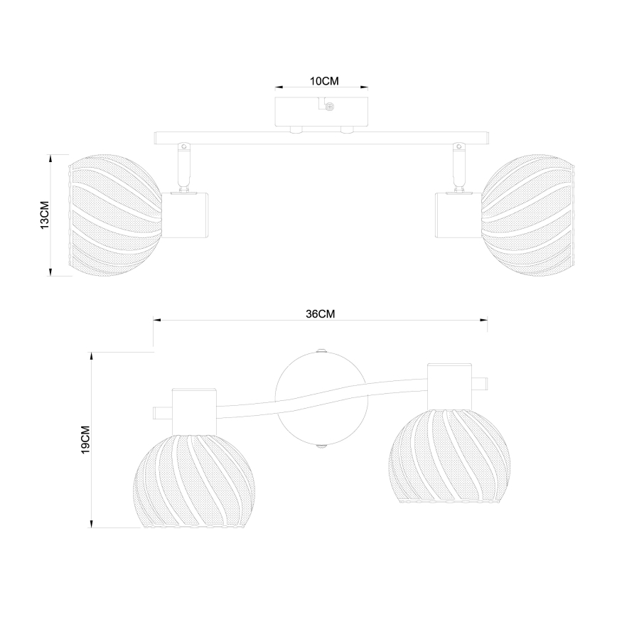 Globo - Kohtvalgusti 2xE27/40W/230V