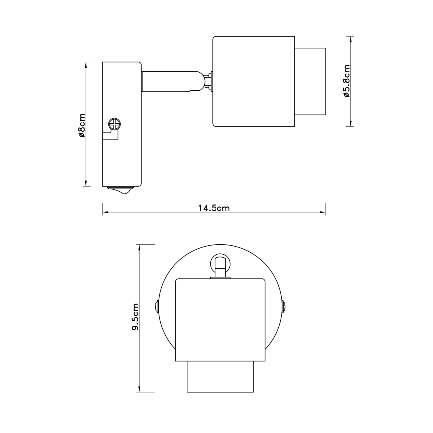 Globo - Kohtvalgusti seinale 1xE27/40W/230V