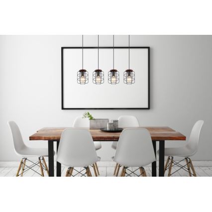 Globo - rippvalgusti kaabliga 4xE27/40W/230V