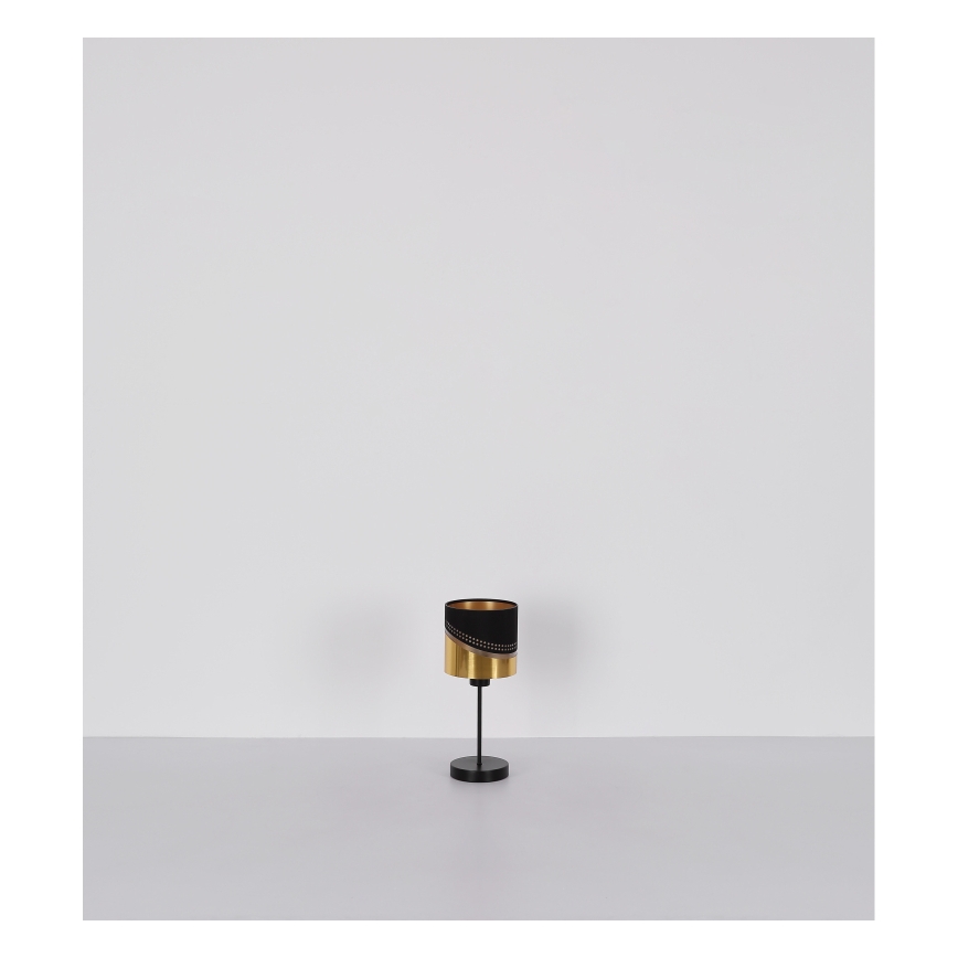 Globo - Laualamp 1xE27/40W/230V d. 16 cm must/kuldne