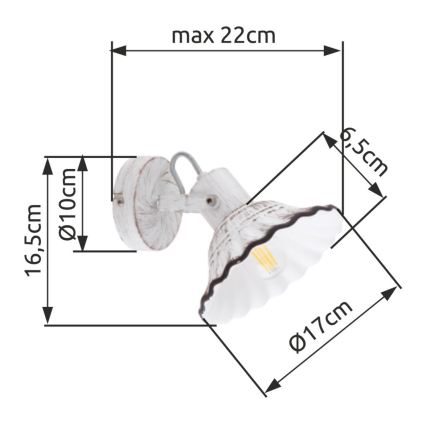 Globo - Kohtvalgusti seinale 1xE27/40W/230V