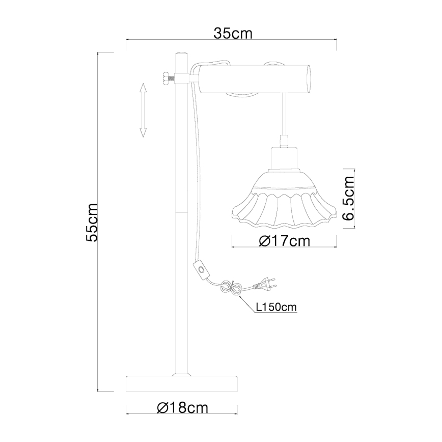 Globo - Laualamp 1xE27/40W/230V