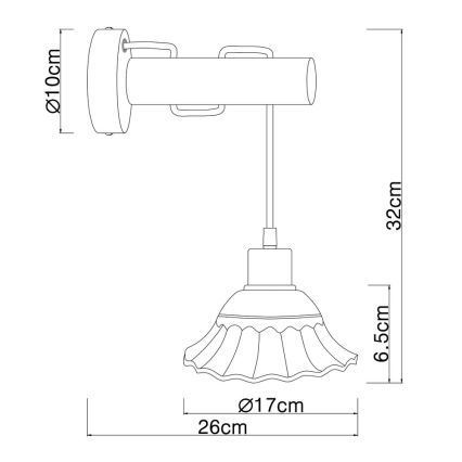 Globo - Kohtvalgusti seinale 1xE27/40W/230V