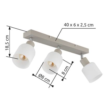 Globo - Spottvalgusti 3xE14/25W/230V