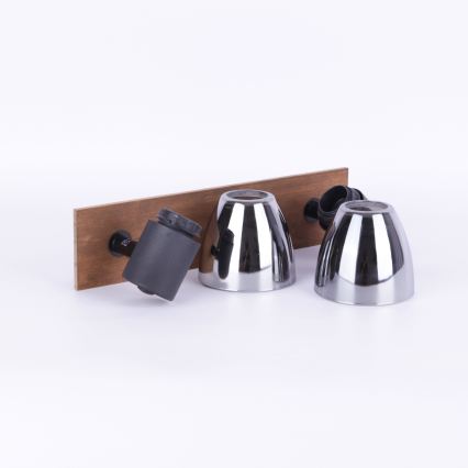 Globo - Kohtvalgusti seinale 2xE14/40W/230V must/puit