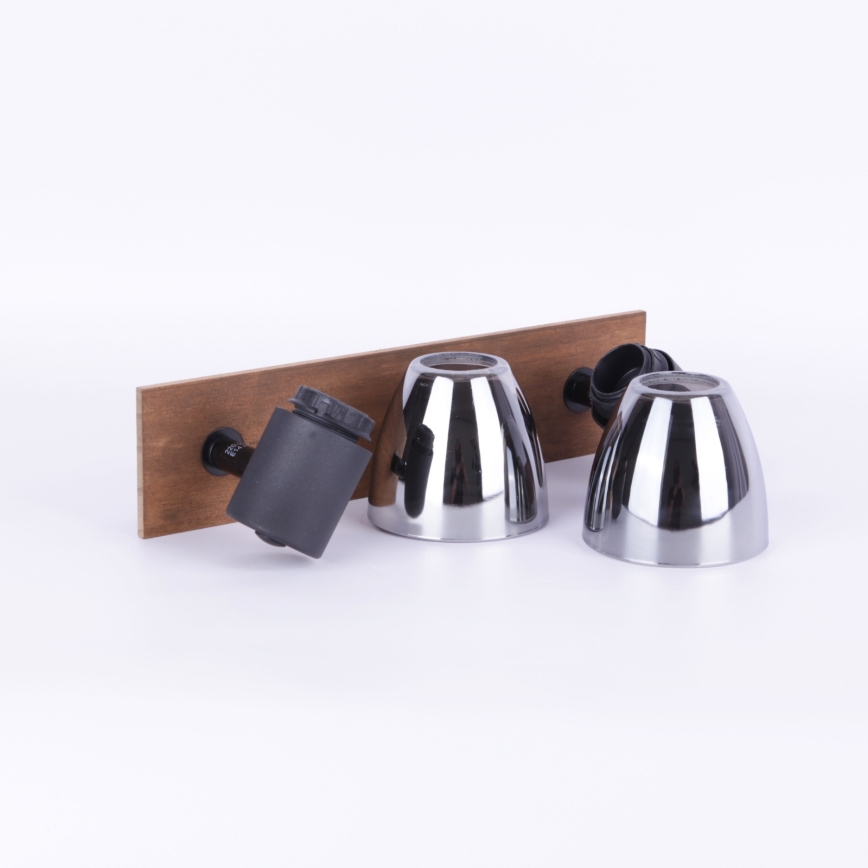 Globo - Kohtvalgusti seinale 2xE14/40W/230V must/puit