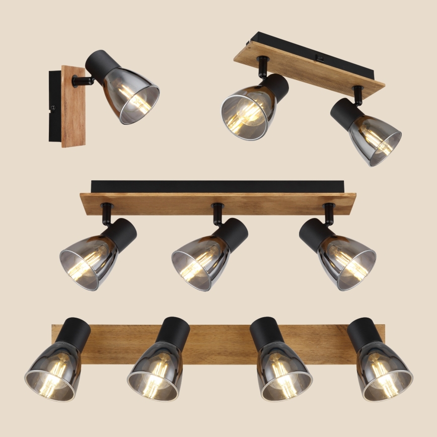 Globo - Kohtvalgusti seinale 2xE14/40W/230V must/puit