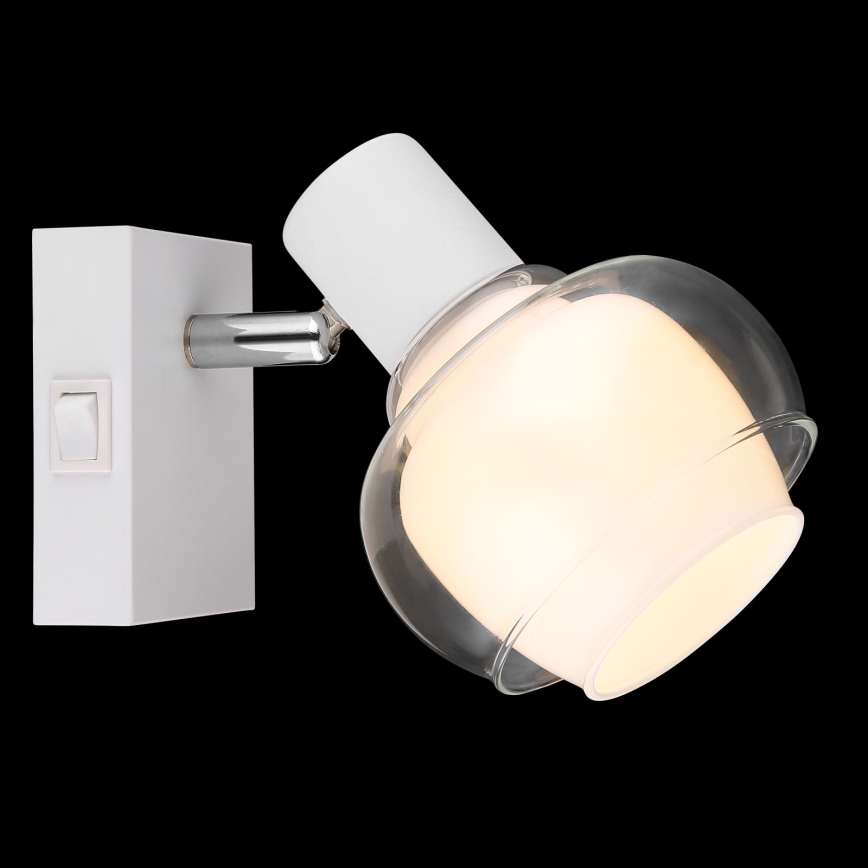 Globo - Seinale paigaldatav punktvalgusti 1xE14/40W/230V valge
