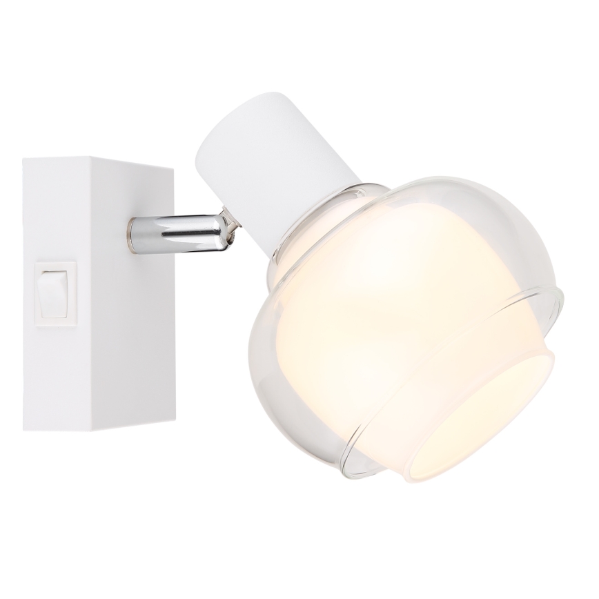 Globo - Seinale paigaldatav punktvalgusti 1xE14/40W/230V valge