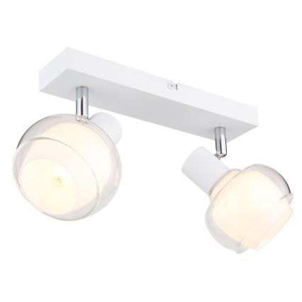 Globo - Suunavalgusti 2xE14/40W/230V valge