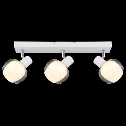 Globo - Suunatav valgusti 3xE14/40W/230V valge