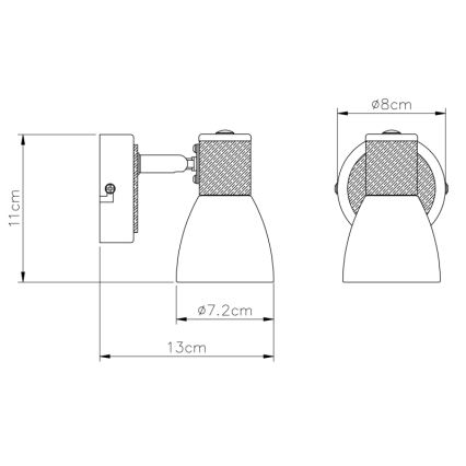 Globo - Kohtvalgusti 1xE14/40W/230V saar