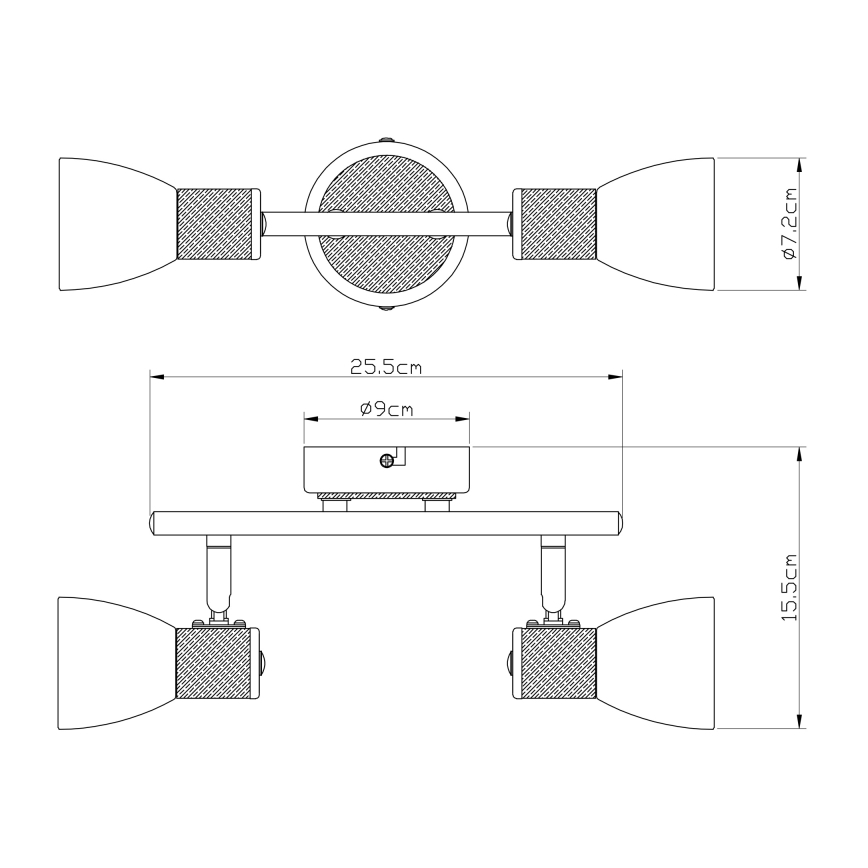 Globo - Kohtvalgusti 2xE14/40W/230V saar