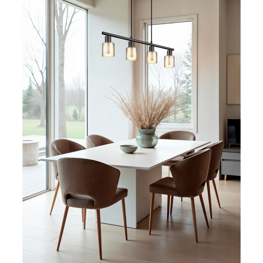 Globo - Kaabliga riputatud lühter 4xE14/25W/230V