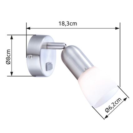 Globo - Kohtvalgusti seinale 1xE14/40W/230V