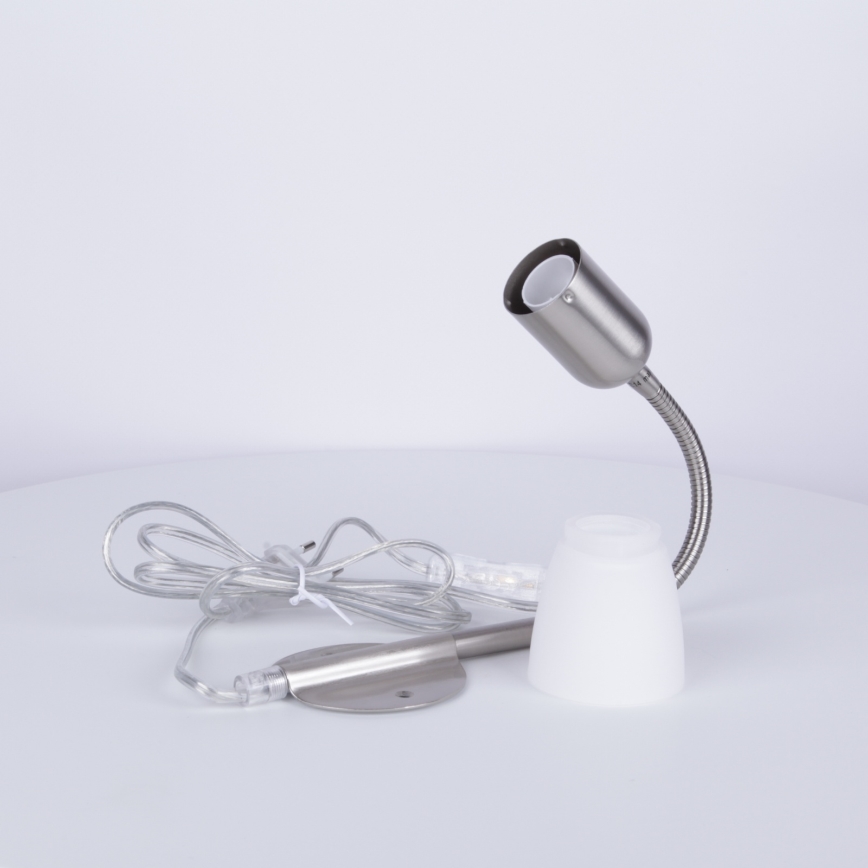 Globo - Paindlik väike lamp 1xE14/40W/230V matt kroom