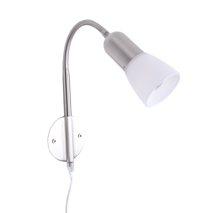 Globo - Paindlik väike lamp 1xE14/40W/230V matt kroom