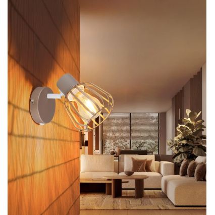 Globo - Seinale paigaldatav suunavalgusti 1xE27/40W/230V