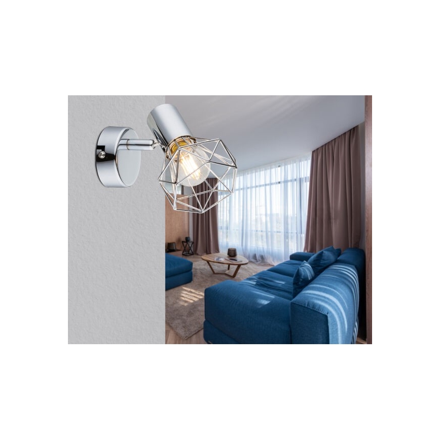 Globo - Kohtvalgusti seinale 1xE14/40W/230V läikiv kroom