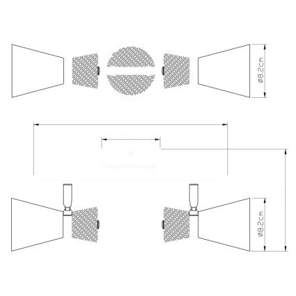 Globo - Kohtvalgusti 2xE14/25W/230V