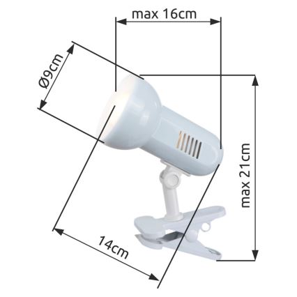 Globo - Laualamp 1xE27/40W/230V