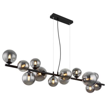 Globo - LED Lühter 13xG9/3,5W/230V suitsune/must