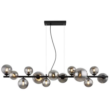 Globo - LED Lühter 13xG9/3,5W/230V suitsune/must
