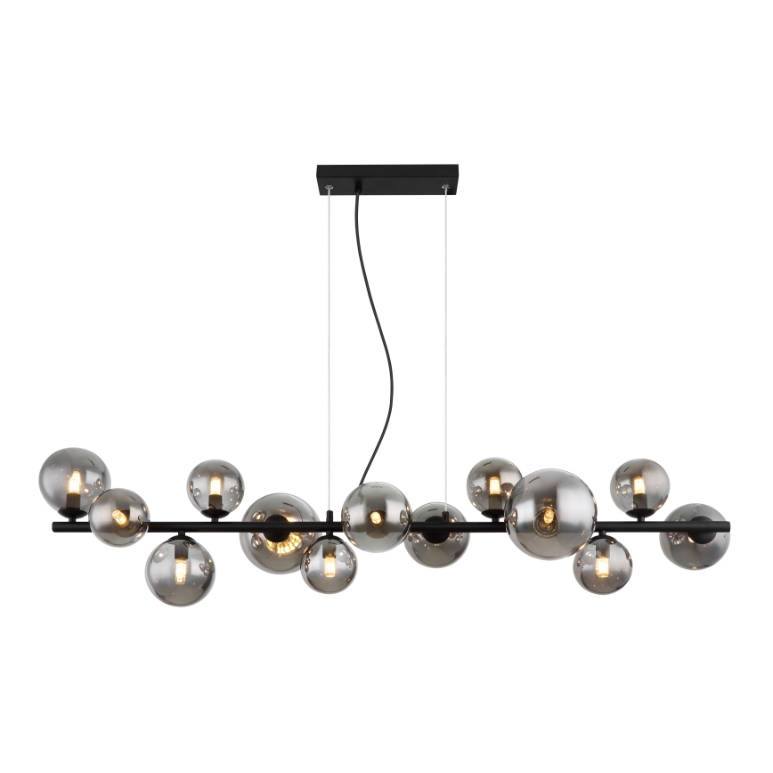 Globo - LED Lühter 13xG9/3,5W/230V suitsune/must