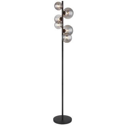 Globo - LED Põrandalamp 6xG9/3,5W/230V suitsune/must