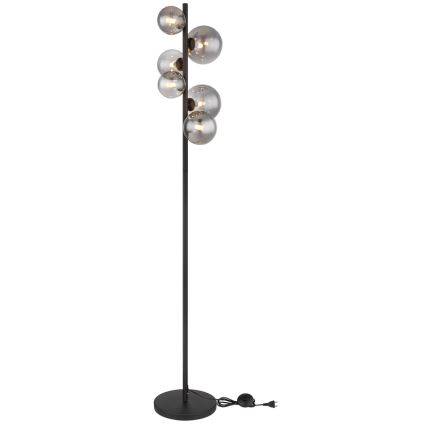 Globo - LED Põrandalamp 6xG9/3,5W/230V suitsune/must