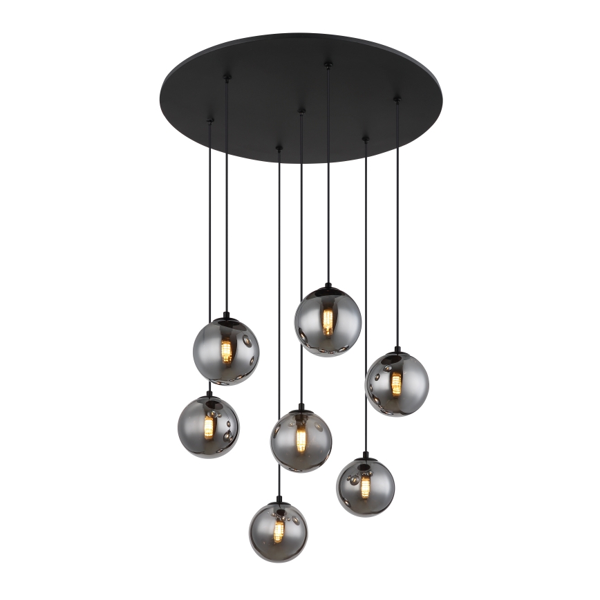 Globo - LED Lühter 7xG9/3,5W/230V suitsune/must