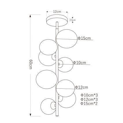 Globo - LED Ripplühter 8xG9/3W/230V