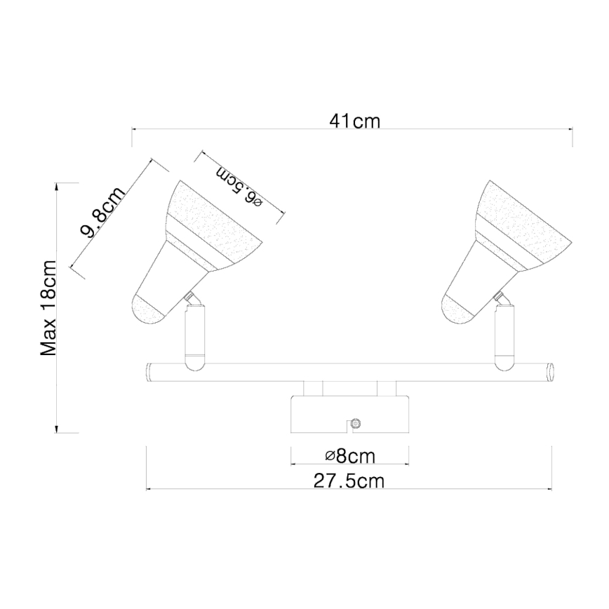 Globo - LED Kohtvalgusti 2xLED/4W/230V läikiv kroom
