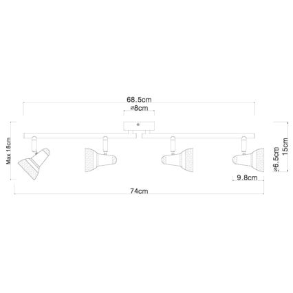 Globo - LED Kohtvalgusti 4xLED/4W/230V läikiv kroom