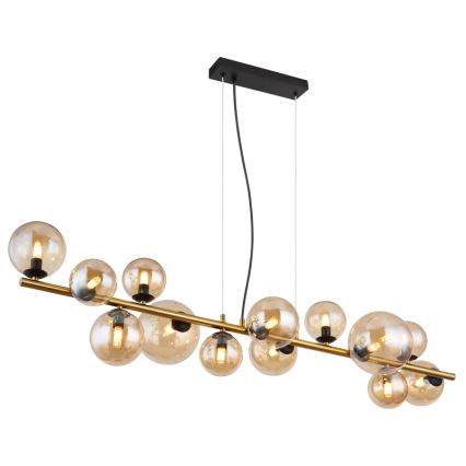 Globo - LED Lühter 13xG9/3,5W/230V suitsune/pruun