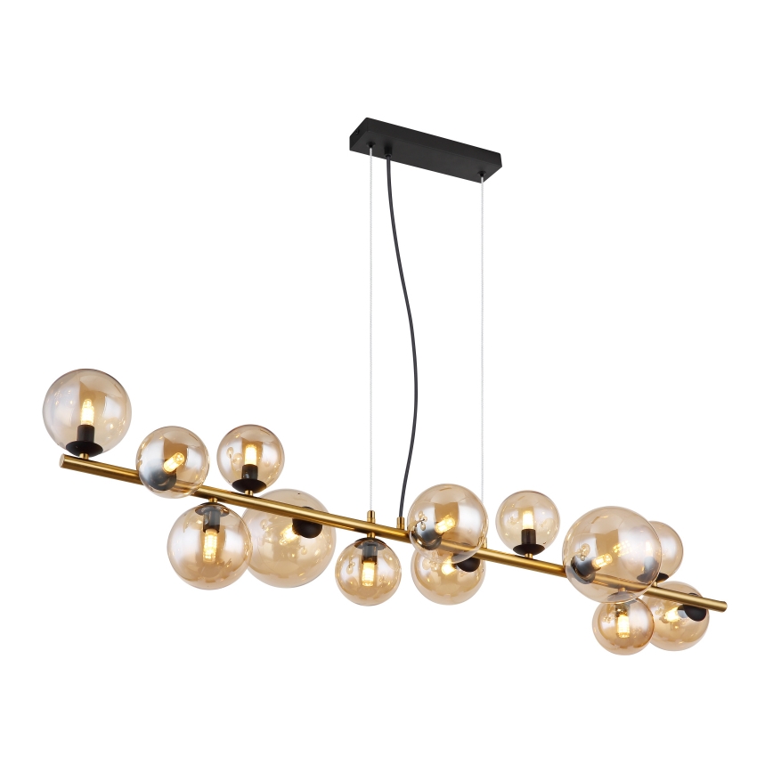 Globo - LED Lühter 13xG9/3,5W/230V suitsune/pruun