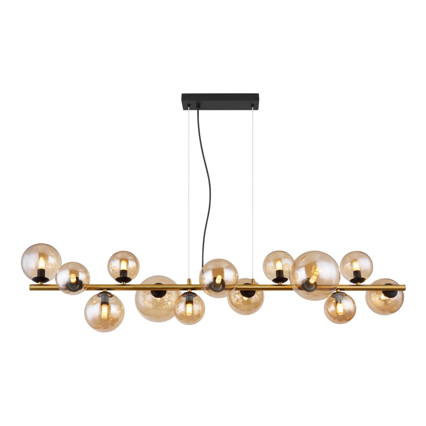 Globo - LED Lühter 13xG9/3,5W/230V suitsune/pruun