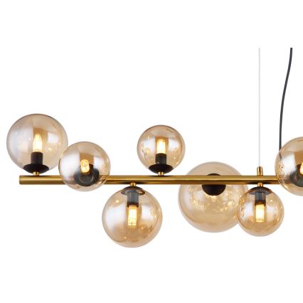 Globo - LED Lühter 13xG9/3,5W/230V suitsune/pruun