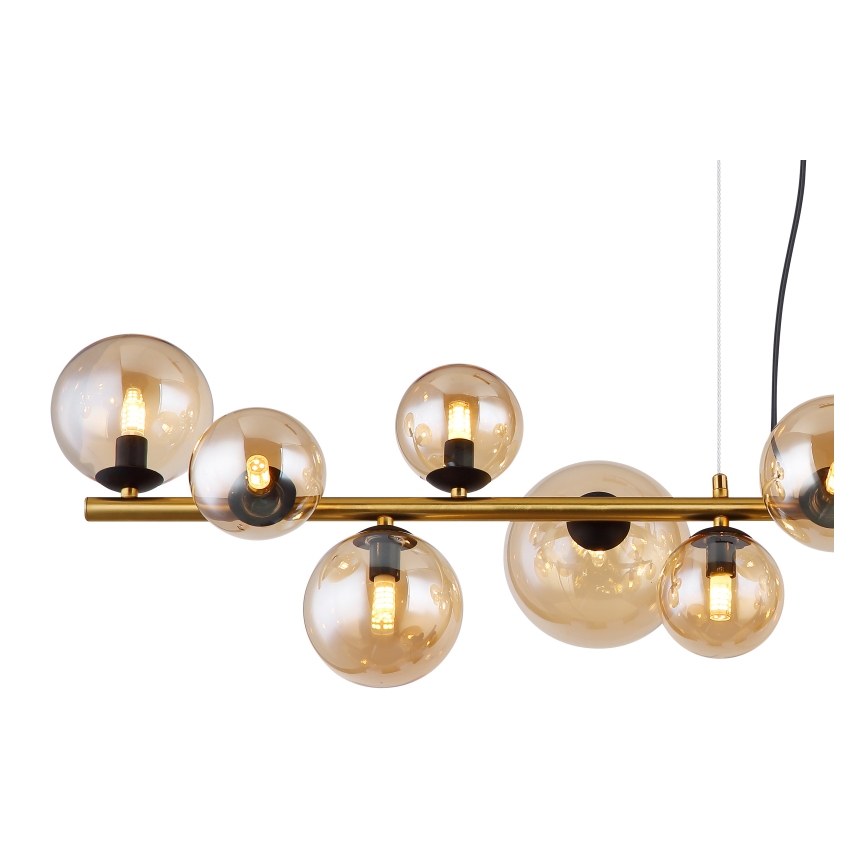 Globo - LED Lühter 13xG9/3,5W/230V suitsune/pruun