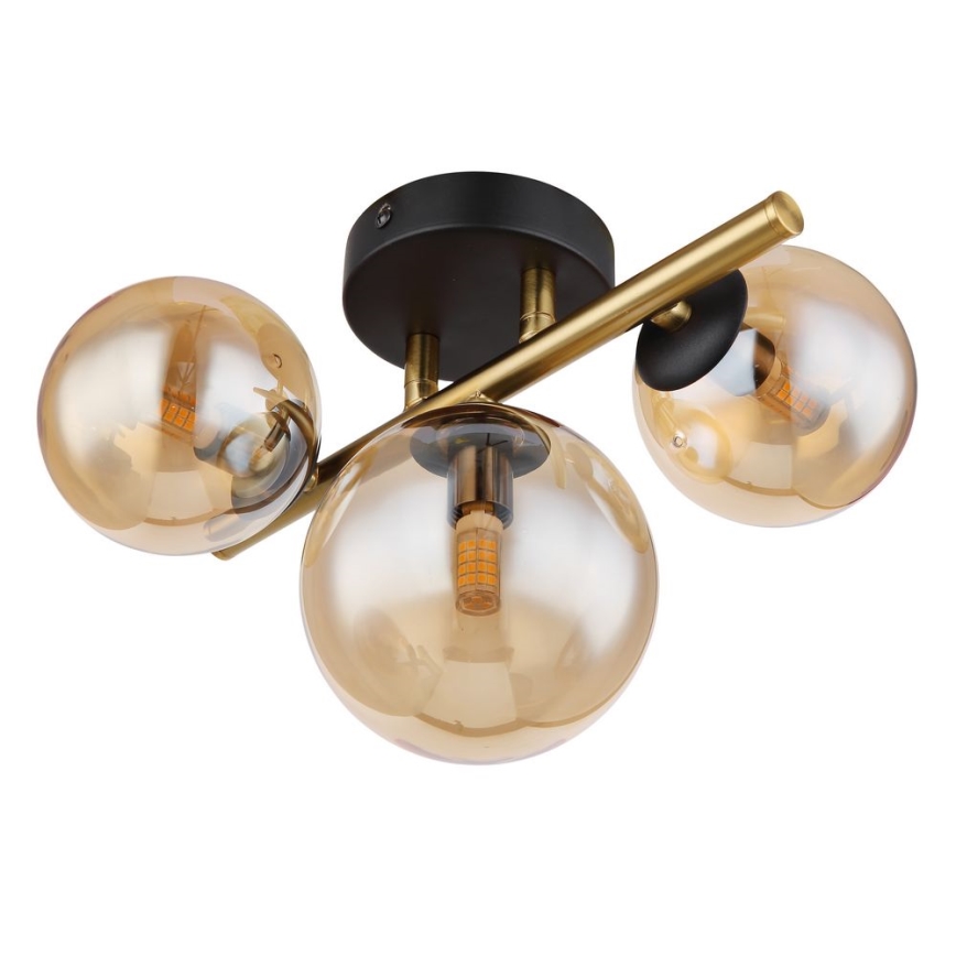 Globo - LED Pinnale kinnitatav lühter RIHA 3xG9/3,5W/230V messing